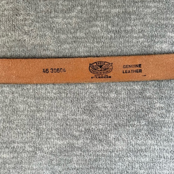 Vintage Leegin Genuine Leather Eagle Leatherworks Belt - Picture 5 of 8
